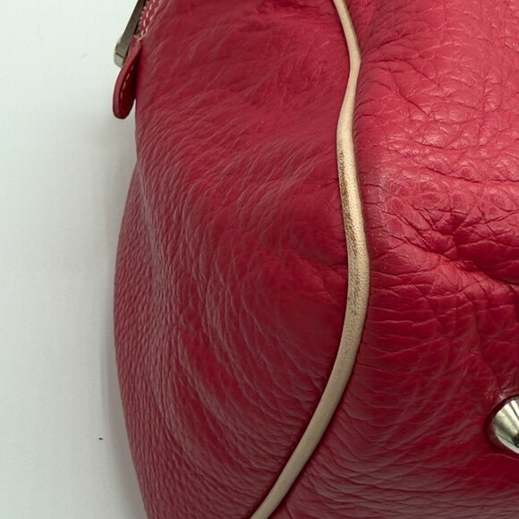 Pulicati Soft Leather Pink Satchel Bag - Picture 15 of 16